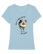 cock Tricou mânecă scurtă guler larg fitted Damă Expresser