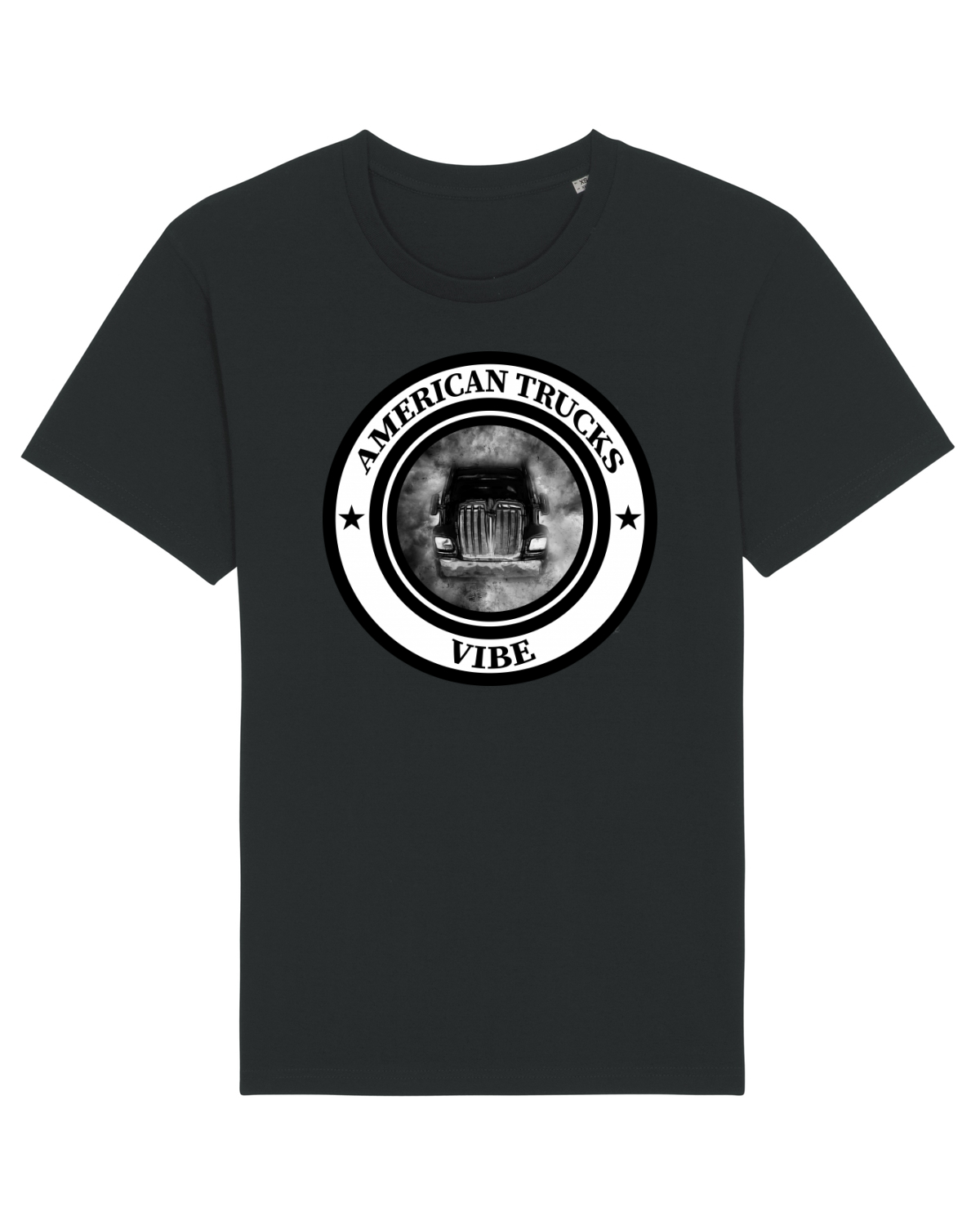 Tricou mânecă scurtă Unisex Rocker Black
