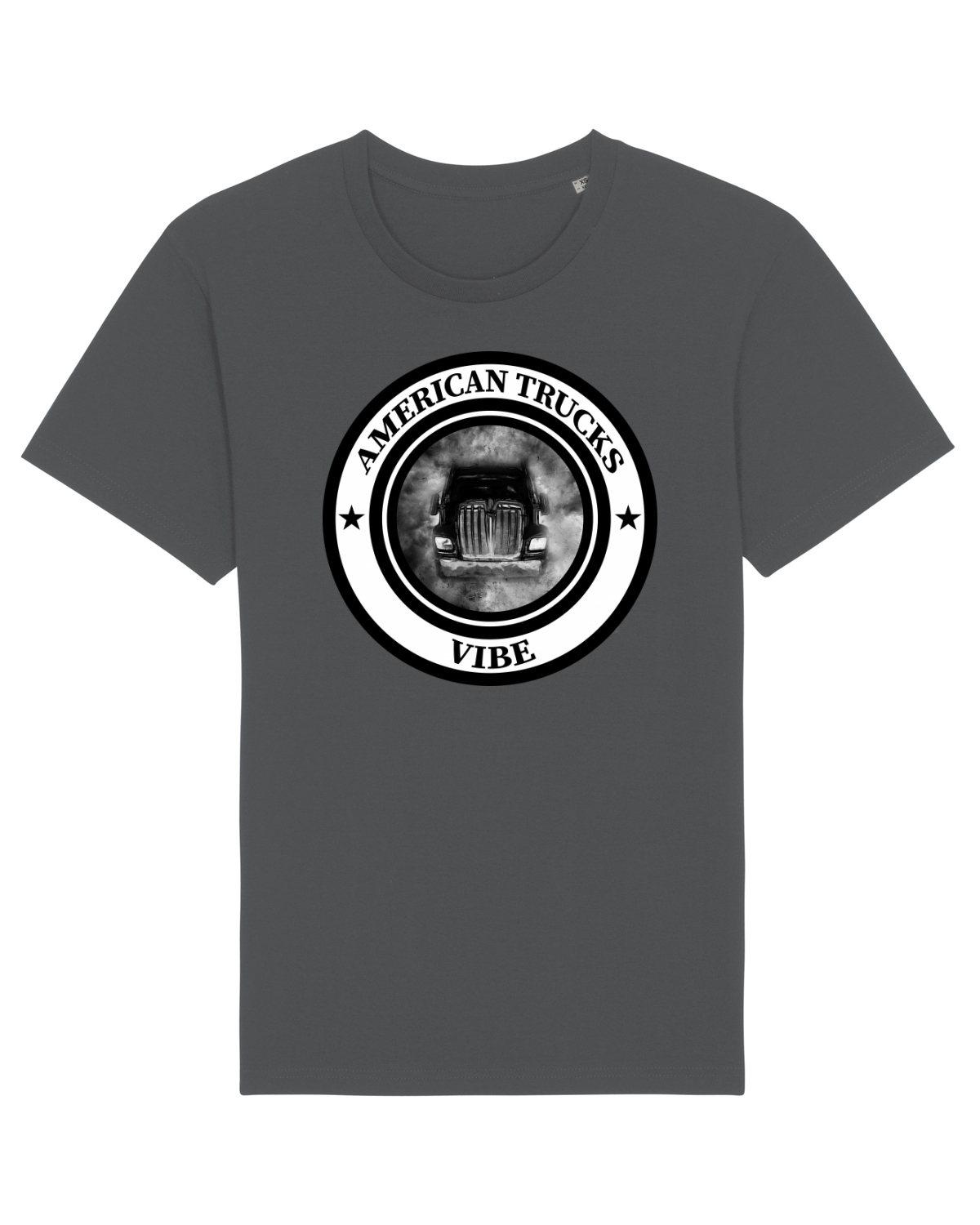Tricou mânecă scurtă Unisex Rocker Anthracite