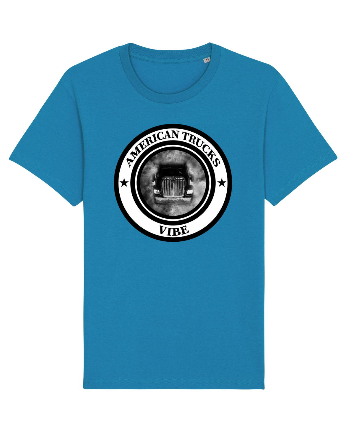 Tricou mânecă scurtă Unisex Rocker Azur