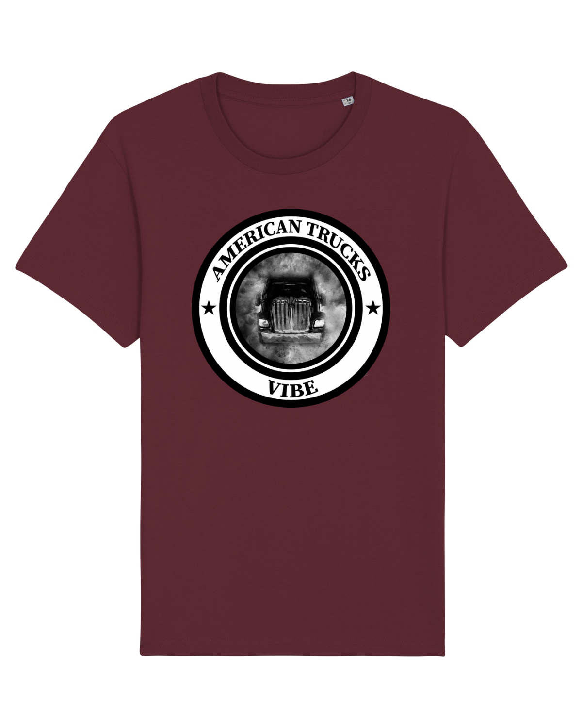 Tricou mânecă scurtă Unisex Rocker Burgundy