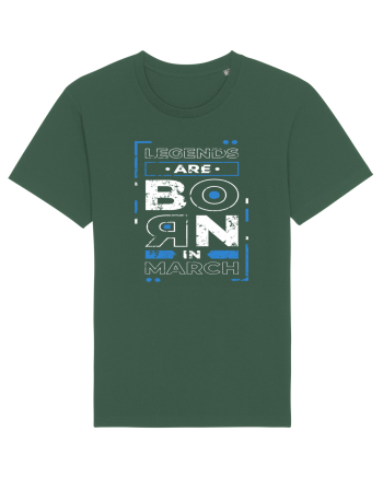 Legends Are Born In March Bottle Green