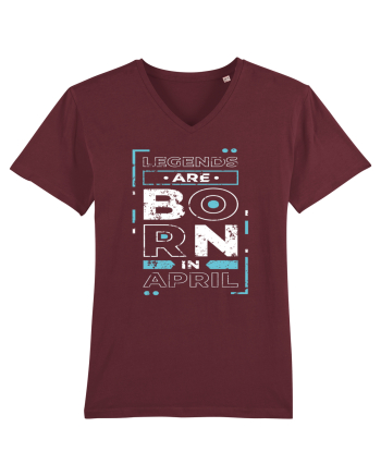 Legends Are Born In April Burgundy