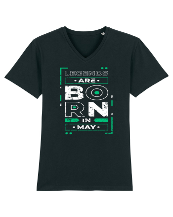 Legends Are Born In May Black