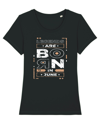 Legends Are Born In June Black