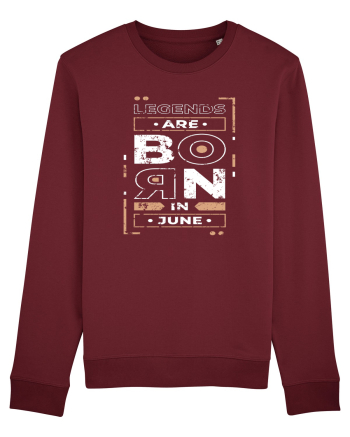 Legends Are Born In June Burgundy