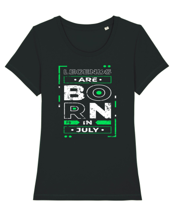 Legends Are Born In July Black