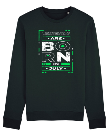Legends Are Born In July Black