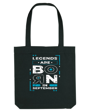 Legends Are Born In September Black