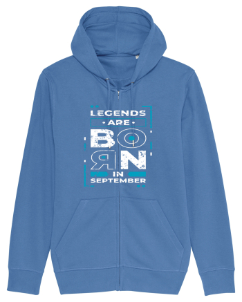 Legends Are Born In September Bright Blue