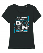 Legends Are Born In September Tricou mânecă scurtă guler larg fitted Damă Expresser