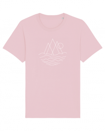 Peisaj Minimalist din Linii Cotton Pink