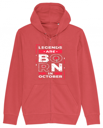 Legends Are Born In October Carmine Red