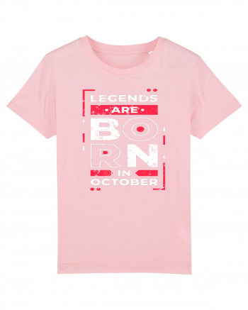 Legends Are Born In October Cotton Pink