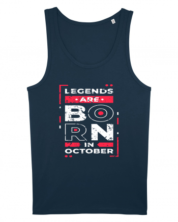 Legends Are Born In October Navy