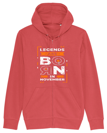 Legends Are Born In November Carmine Red