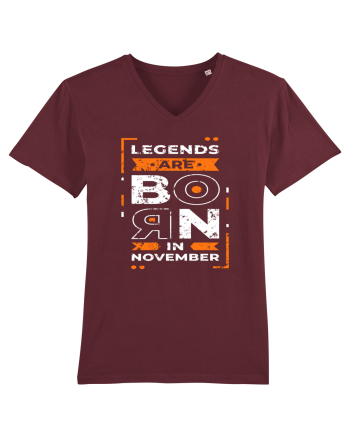Legends Are Born In November Burgundy