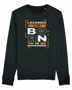 Legends Are Born In November Bluză mânecă lungă Unisex Rise