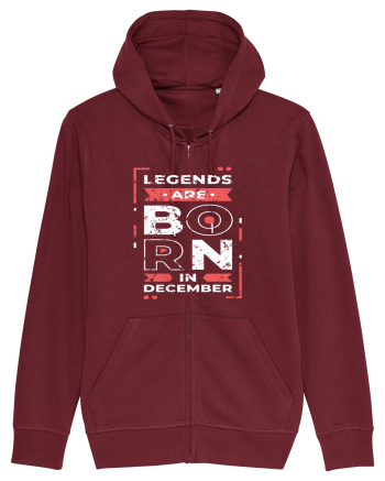 Legends Are Born In December Burgundy