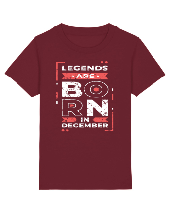 Legends Are Born In December Burgundy