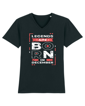 Legends Are Born In December Black