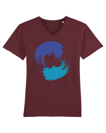 Color Wheel - blue-blue Burgundy