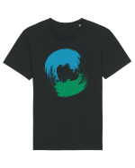 Color Wheel - blue-green Tricou mânecă scurtă Unisex Rocker