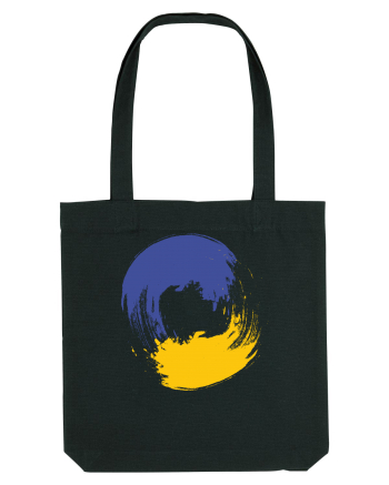 Color Wheel - blue&yellow Black