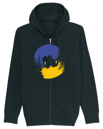 Color Wheel - blue&yellow Black