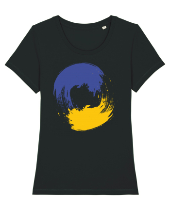 Color Wheel - blue&yellow Black