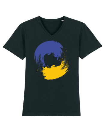 Color Wheel - blue&yellow Black