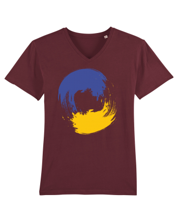 Color Wheel - blue&yellow Burgundy