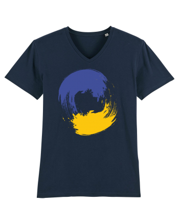 Color Wheel - blue&yellow French Navy