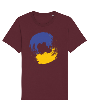 Color Wheel - blue&yellow Burgundy