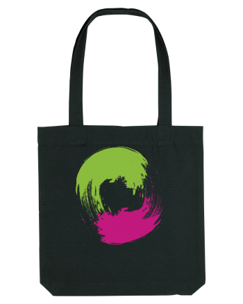 Color Wheel - green&purple Black