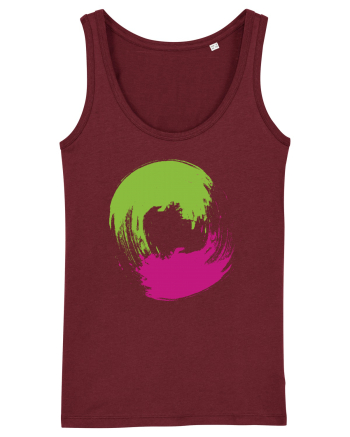 Color Wheel - green&purple Burgundy
