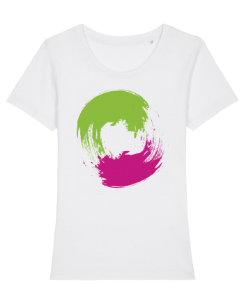 Color Wheel - green&purple White