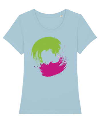 Color Wheel - green&purple Sky Blue