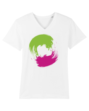 Color Wheel - green&purple White