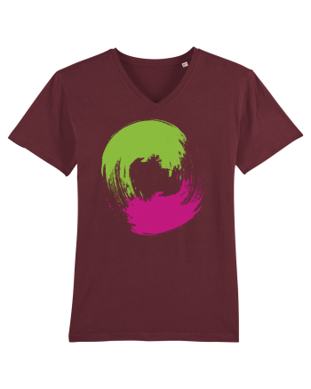 Color Wheel - green&purple Burgundy