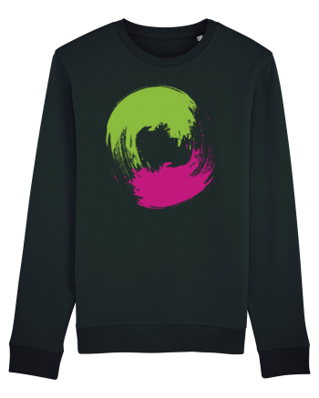 Color Wheel - green&purple Black