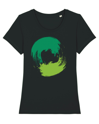 Color Wheel - green&green Black