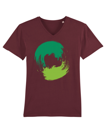 Color Wheel - green&green Burgundy