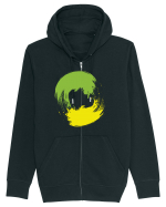 Color Wheel - green&yellow Hanorac cu fermoar Unisex Connector