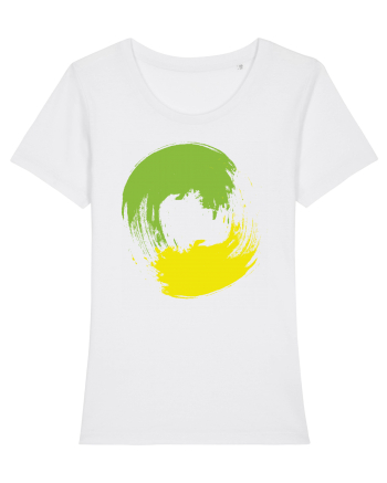 Color Wheel - green&yellow White