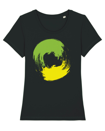Color Wheel - green&yellow Black