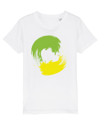 Color Wheel - green&yellow White