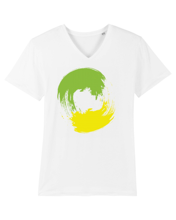 Color Wheel - green&yellow White