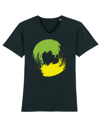 Color Wheel - green&yellow Black