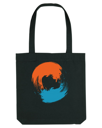 Color Wheel - orange&blue Black